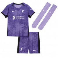 Liverpool Virgil van Dijk #4 Fußballbekleidung 3rd trikot Kinder 2023-24 Kurzarm (+ kurze hosen)